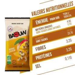 BARRE ÉNERGÉTIQUE EXTRA BIO 50G