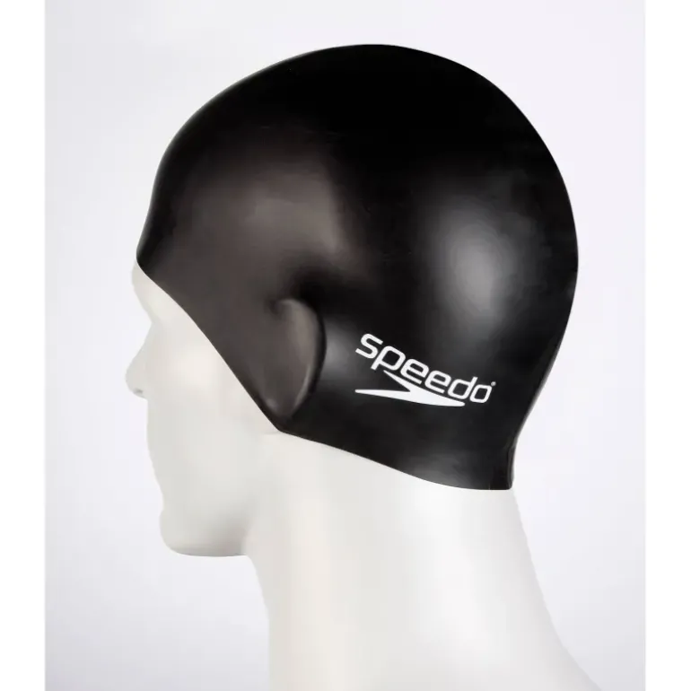 BONNET DE BAIN FLAT SILICONE P12 NOIR