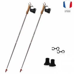 BÂTONS DE MARCHE NORDIQUE VENT DES FJORDS NANO3K 85 BORÉAL CARBONE