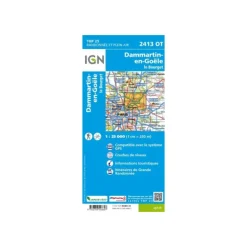 Carte IGN  DAMMARTIN-EN-GOËLE LE BOURGET