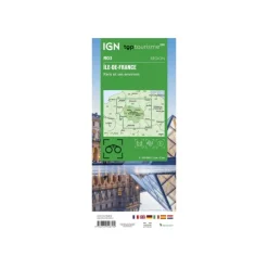 Carte IGN  ÍLE DE FRANCE PARIS ET SES ENVIRONS