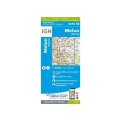 Carte IGN MELUN MORMANT