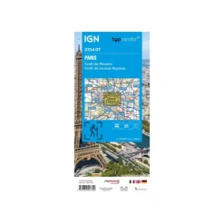 Carte IGN PARIS FORÊT DE MEUDON FORÊT DE FAUSSES REPOSES