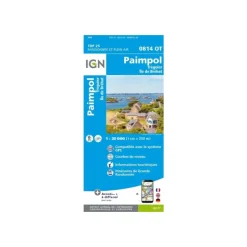 CARTE PAIMPOL TRÉGUIER ÎLE DE BRÉHAT