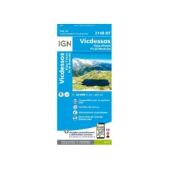 CARTE VICDESSOS, PIQUE D'ESTATS ET PIC DU MONTCALM