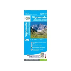 CARTE VIGNEMALE OSSAU CAUTERETS