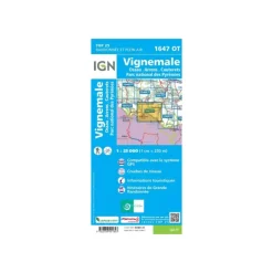 CARTE VIGNEMALE OSSAU CAUTERETS