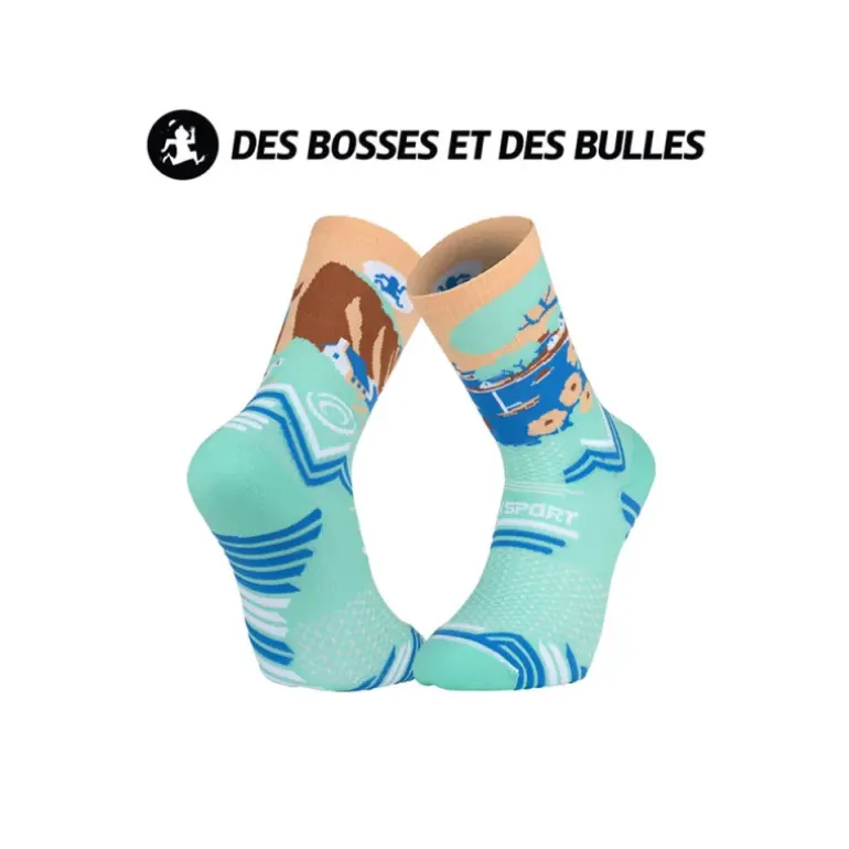 Chaussettes Trail Ultra Collector Des Bosses et Des Bulles