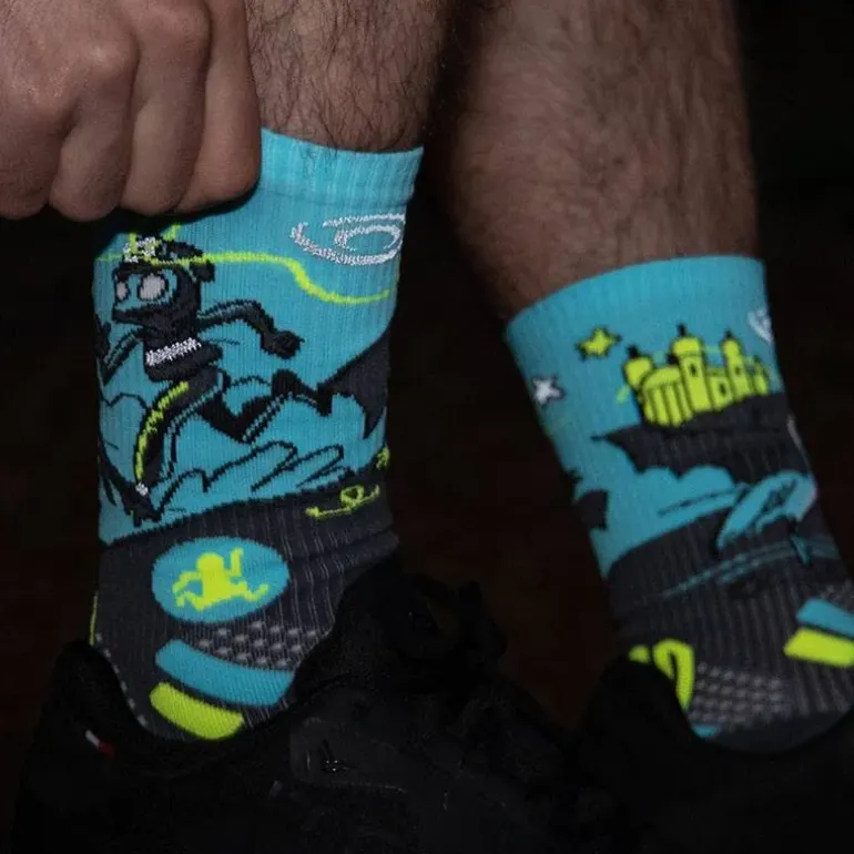 Chaussettes Trail Ultra Collector Des Bosses et Des Bulles