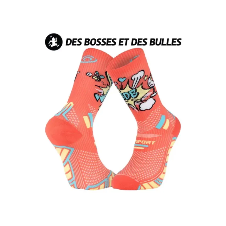 Chaussettes Trail Ultra Collector Des Bosses et Des Bulles