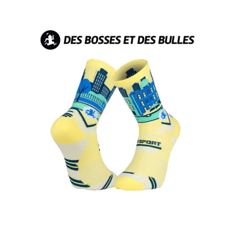Chaussettes Trail Ultra Collector Des Bosses et Des Bulles