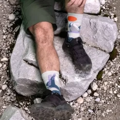 Chaussettes TREK SUMMIT Lyocell Alpes Bleu