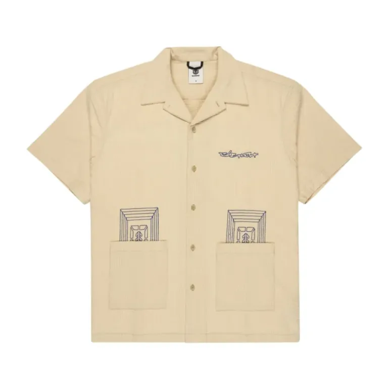 Chemise Seersucker Embroidery homme