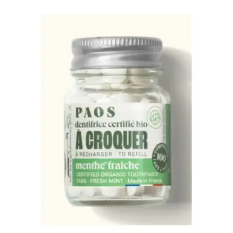 DENTIFRICE À CROQUER BIO MENTHOL