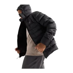DOUDOUNE À CAPUCHE THORIUM HOMME NOIRE