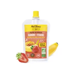 Purée protéinée bio Banane - Fraise, miel et gelée royale