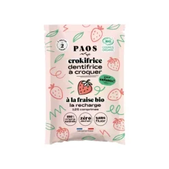 Recharge dentifrice bio à croquer pour enfant - 125 pastilles
