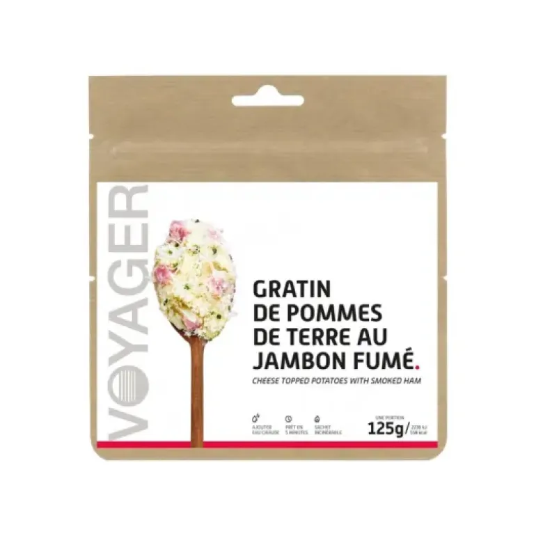 REPAS LYOPHILISÉ - GRATIN DE POMMES DE TERRE AU JAMBON FUMÉ