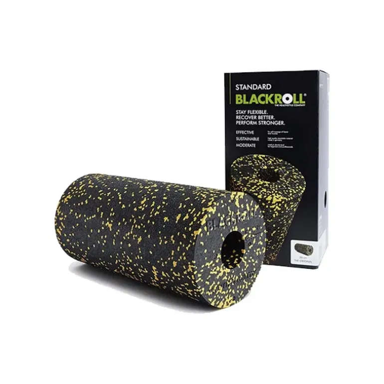 ROULEAU DE MASSAGE STANDARD NOIR/JAUNE