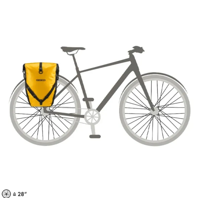 SACOCHE BACK-ROLLER x2 JAUNE