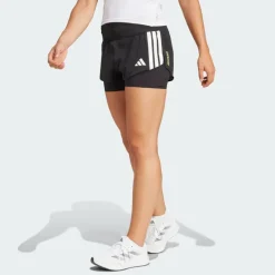 SHORT ADIZERO 2IN1 FEMME