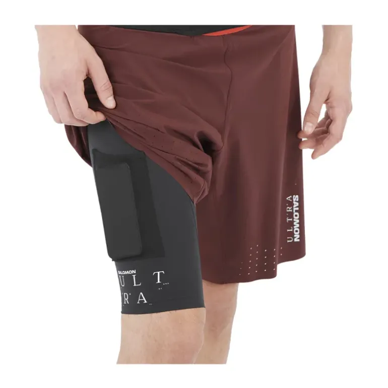 Short S/Lab ultra 2 en 1 homme decadent chocolate