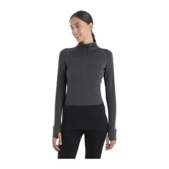 SOUS-COUCHE MERINO ZONEKNIT 200 DEMI-ZIP FEMME
