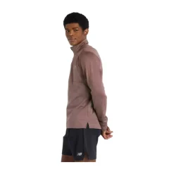 T-SHIRT ATHLETICS HEAT GRID 1/2 ZIP HOMME
