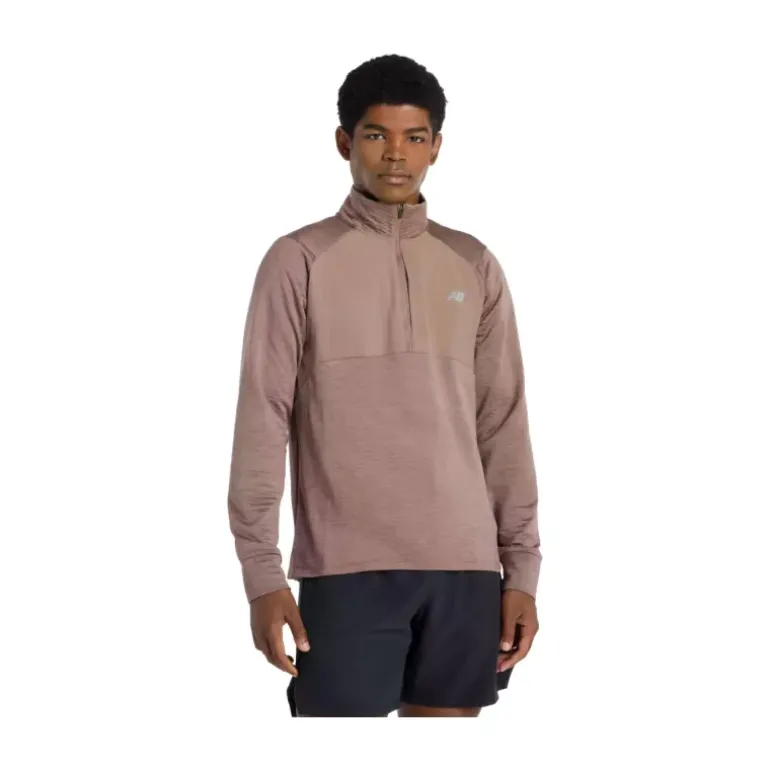 T-SHIRT ATHLETICS HEAT GRID 1/2 ZIP HOMME