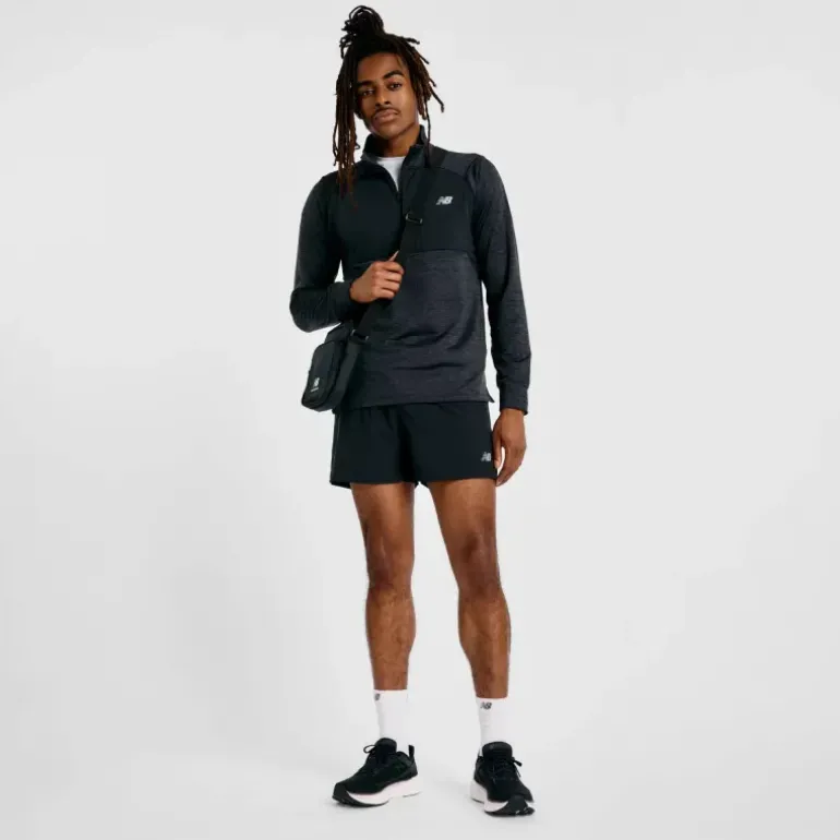 T-SHIRT ATHLETICS HEAT GRID 1/2 ZIP HOMME