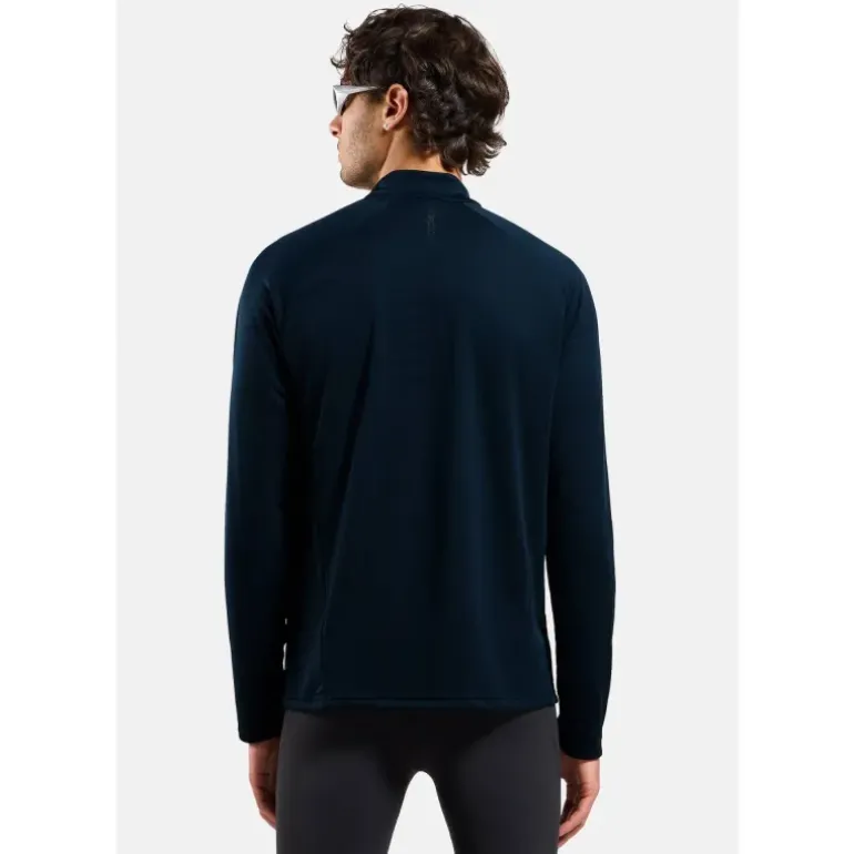 T-SHIRT MANCHES LONGUES 1/2 ZIP ESSENTIAL HOMME